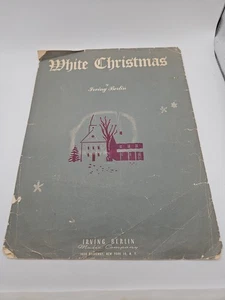 Vintage 1942 WHITE CHRISTMAS Sheet Music by Irving Berlin Piano Holiday Song - Picture 1 of 2
