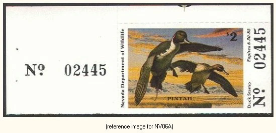 D2K Nevada Duck Stamp 1984 $2.00 w/#tab - Image 1 of 1