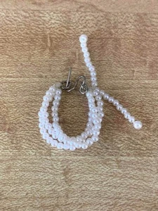 Mattel Barbie Puppe Verzauberter Abend #983 Repro weiße Perlen Halsband Halskette - Bild 1 von 3