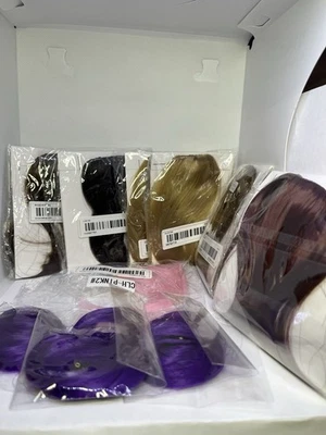 发片合成刘海 x 7 nwot 各种颜色夹 x 3 紫色 — 第 1/4 张图片