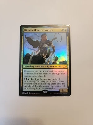 Kinnan, Bonder Prodigy Prerelease Foil NM Packfresh MTG Ikoria Lair of Behemoths - Image 1 of 4