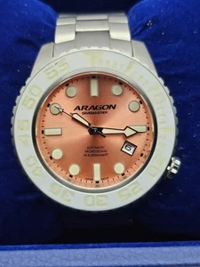 Orologio Uomo ARAGON Divemaster A486 4 EVO 43mm Edizione Limitata 13/50 Quadrante Rame - Foto 1 di 8