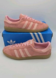Men's Adidas Bermuda Glow-Pink UK Size 11 EU 46 Gum Sole Trainers Sneaker Boxed - Picture 1 of 12