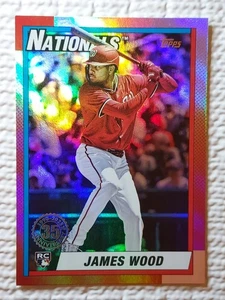 2025 Topps Update 35th Anniversary James Wood (RC) #U90-28 *Refractor* - Picture 1 of 2
