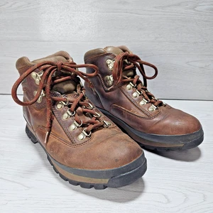 Timberland Women’s Size 9.5 Brown Leather Hiking Boots 95310 - Picture 1 of 13