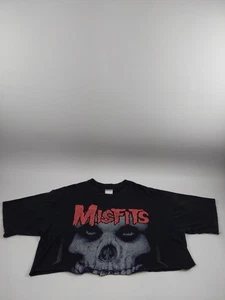Vintage Misfits 20 Years of Terror 1977 - 1997 Black Cropped Shirt - Picture 1 of 8