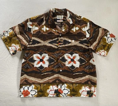 Vintage Midcentury 1950's RARE Lolani Hapa Jac Hawaiian Shirt Mens Medium - Image 1 of 4