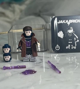 Jaka Brick Accented Dealer Gambit Custom Minifigure Lego Marvel X-Men - Picture 1 of 8