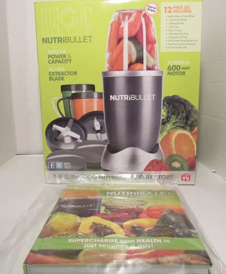 NutriBullet Nutrition Extractor 600-Watt, Personal Smoothie Blender 12-Piece Set - Image 1 of 4