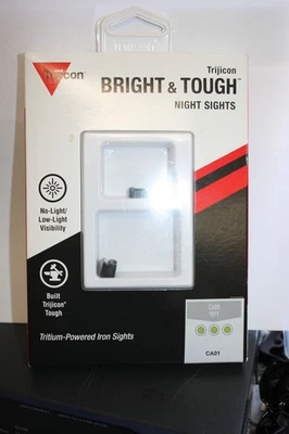 Trijicon CA01 Bright & Tough Night Sight Set for 1911,  Government w/ .125 Tang - Image 1 of 3