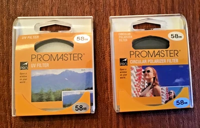 PROMASTER UV FILTER and PROMASTER CIRCULAR POLARIZER FILTER - Image 1 of 3