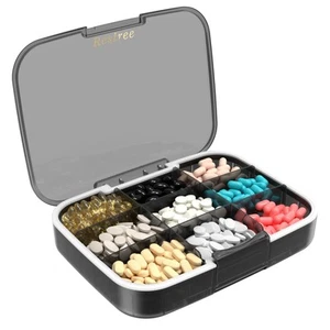 Large Pill Organizer, Daily Pill Box, Portable Medicine Dispenser, Moisture-P... - Picture 1 of 7