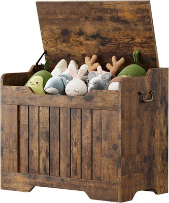 Storage Chest Lift Top Storage Trunk for Bedroom & Living Room Toy Chest Bench - Image 1 of 4