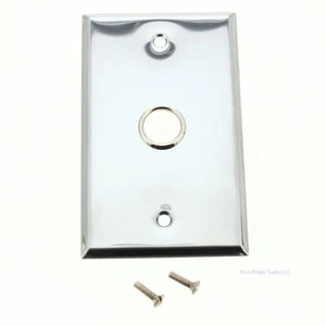 Mulberry 83591 verchromter Stahl 1-Gang 0,625" Kabel Standard Wandplatte Abdeckung - Bild 1 von 6