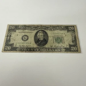 1950 A 20 Dollar Bill - Picture 1 of 6