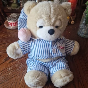 Tomy Lullaby Bear Soft Toy plush cuddly teddy Musical Vintage 1990s WORKING - Picture 1 of 6