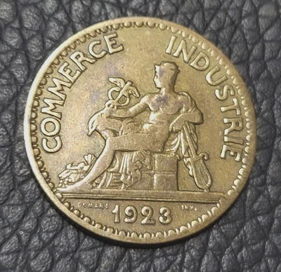 Moneda de 50 céntimos Francia 1923 Foto 1 de 2