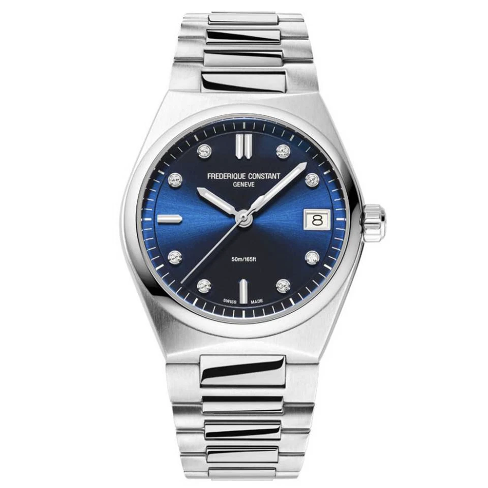Frederique Constant Watch Highlife Ladies Quartz Blue Dial Diamonds FC-240ND2NH6 - Image 1 of 4