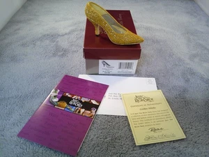 Scarpa vintage Just the Right di Raine stiletto dorato da collezione #25045 - Foto 1 di 2