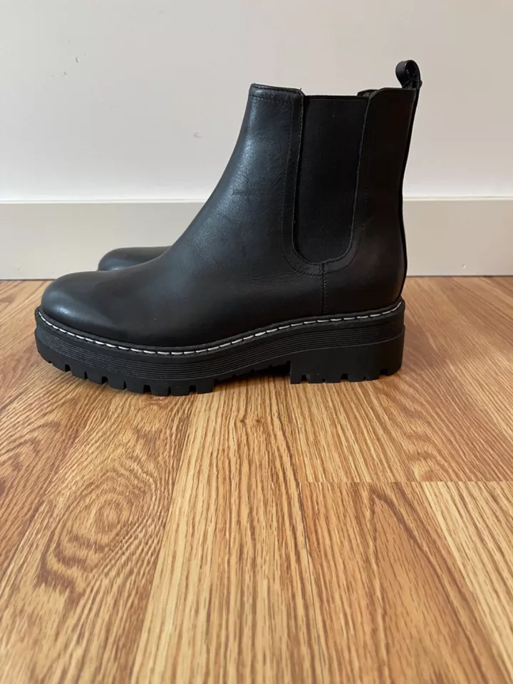 Botas Chelsea Marc Fisher de cuero negras para mujer talla nuevas sin caja 9 Foto 1 de 4
