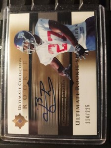 2005 Upper Deck Ultimate Collection Brandon Jacobs /225 AUTO #244
