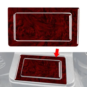 Red Wood Grain Rear Storage Box Panel Cover Trim For BMW 3 Series E36 1994-1996 - Picture 1 of 8