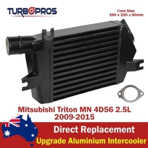 Upgrade Aluminium Intercooler+Gasket For Mitsubishi Triton MN 4D56 2.5L 2009-15 - Picture 1 of 13
