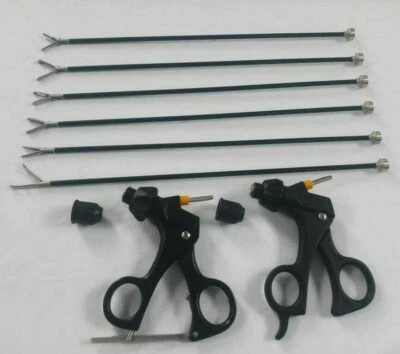 Inserciones laparoscópicas de cocodrilo fenestrado con mango 5 mm 8 piezas Foto 1 de 4