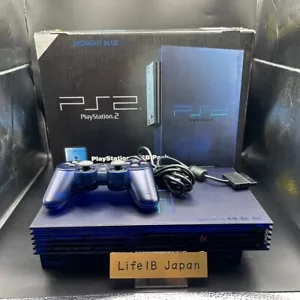 PS2 Midnight Blue SCPH-50000MB Console BB Pack Japan Sony - Picture 1 of 18