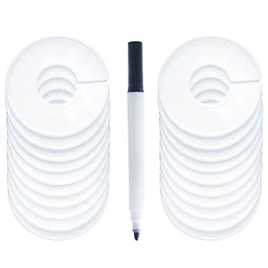 20 Pack Clothing Rack Size Dividers Wardrobe Round Hangers Label Closet Divid... - Picture 1 of 8