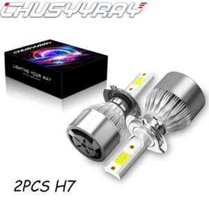 H7 Xenon White LED High/Low Beam Headlight Bulbs 2X For Hyundai Sonata 2011-14 - Picture 1 of 10