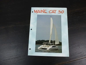 Maine Cat 30 original factory sailboat brochure - Picture 1 of 3