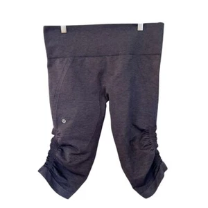 Leggings cortos Lululemon In the Flow II azul tintero jaspeado 10 - Imagen 1 de 7
