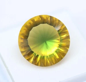 9.05 Ct Certified yellow green Natural Tourmaline round Shape Loose Gemstone - Picture 1 of 8