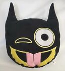 Six Flags Batman Emoji Plush Pillow Black And Yellow  Cat Head.  Mbrcb
