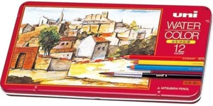Japan Uni Mitsubishi Aquarellstift Aquarellfarbe 12 / 24 / 36 mit Spur - Bild 1 von 12