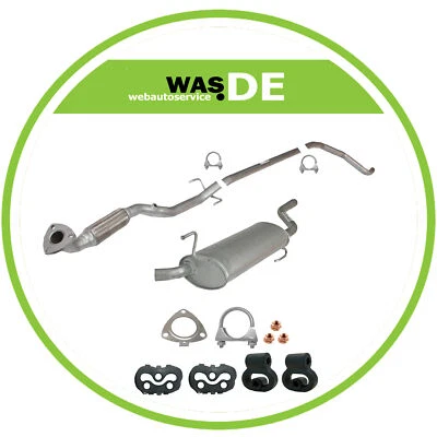 Komplette Auspuffanlage Opel Corsa D 1.2 2005-2014 Auspuff + Montagesatz