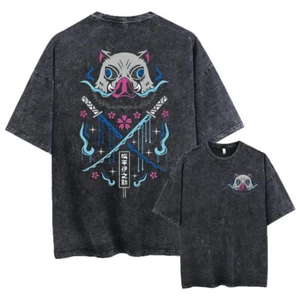 Demon Slayer T-Shirt Oversized l Anime Shirt für Alltag & Gym – Tengen, Inosuke - Bild 1 von 4