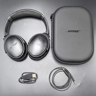 Bose QuietComfort 35 QC35 I Wireless Bluetooth Noise Cancelling Headphones Black - Image 1 of 4