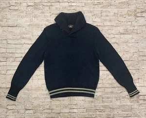 Polo Ralph Lauren Double RRL Dark Gray Knit Pullover Sweater Size L - Picture 1 of 8