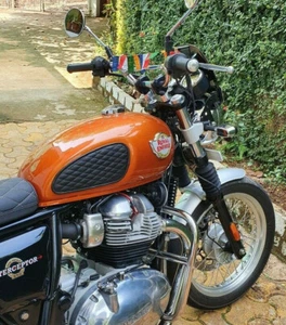 Leather Tank Pads for Royal Enfield Interceptor 650 - Picture 1 of 16