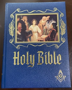 Huge Holy Bible Masonic 1988 Masonic Edition Red Letter Edition Heirloom - Picture 1 of 7