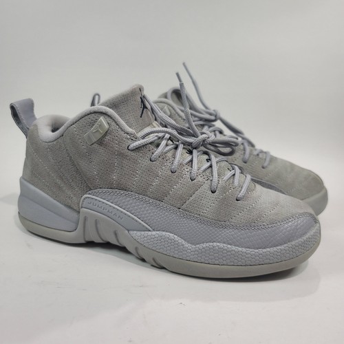 Air Jordan 12 Sneakers Bambini Retro Basse Grigio Lupo Taglia 5.5Y 308305 002 Scarpe Giovani