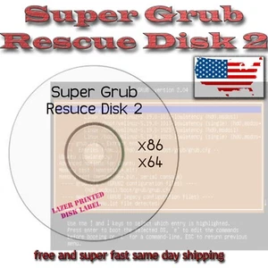 Super Grub2 Disk Linux, Windows & MAC Boot UP Repair Disk Fast Shipping USA HQ - Picture 1 of 2