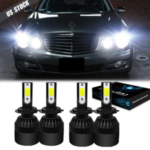 4X 6000K Front LED Headlight Bulbs For Mercedes-Benz E350 B200 2008-2011 Hi/Lo - Picture 1 of 12
