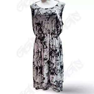Vestido Simply Vera Mujer Talla XL Blanco Negro Sin Mangas Alto Bajo Vera Wang - Imagen 1 de 10
