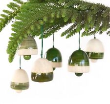 Wood Christmas Decor (Green) Pack Of 6
