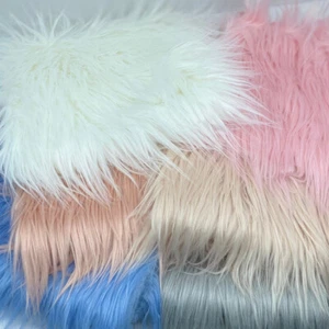 Luxury 8cm Long Hair Faux Fur Fabric Patchwork Sewing Material Home Decoration - Picture 1 of 47