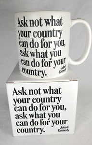 Zitierbare Becher John F. Kennedy "Fragen Sie nicht, was Ihr Land für Sie tun kann, fragen Sie... - Bild 1 von 8