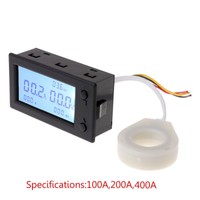 DC300V 100A 200A 400A Hall Coulometer Effect Digital Voltmeter Ammeter Sensor